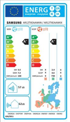 Pompe à chaleur air/air mono&mutlisplit Samsung WindFree™ 3500W - Unité intérieure à faire poser