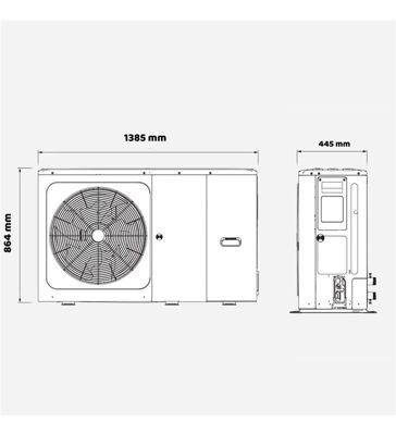 Pompe a chaleur air eau Clivet 10 kW WiSAN-YME 1 S 5.1 Wifi monobloc monophasé
