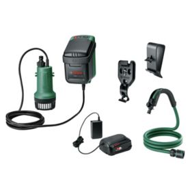 Pompe à eau de pluie sans-fil Bosch GardenPump 18V-2000 (avec 1 batterie et 1 chargeur)