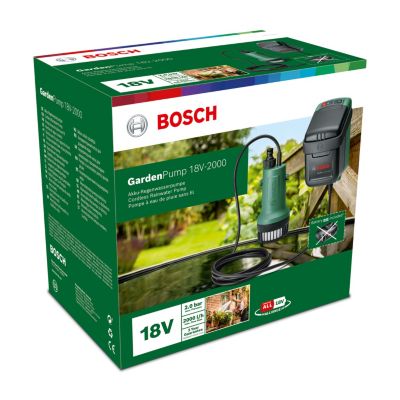 Pompe à eau de pluie sans-fil BOSCH GardenPump 18V-2000