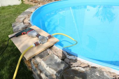 Pompe alimentée par perceuse 3000l/h Wolfcraft