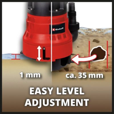 Pompe combinée 2 en 1 électrique d'évacuation d'eaux Einhell 700 W