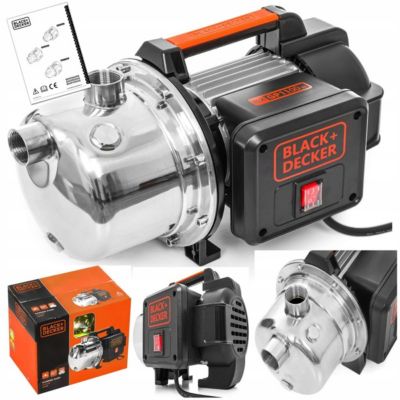 Pompe d'arrosage auto-amorçante eaux claires 1100W 4.5 bar 230V Moteur induction BLACK & DECKER