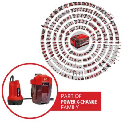 Pompe d’évacuation eau claire sans fil sur batterie Einhell GE-SP 18V (sans batterie)
