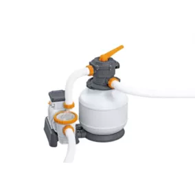 Pompe de filtration à sable + diffuseur ChemConnect™ Bestway piscines hors sol 8 327 L/h