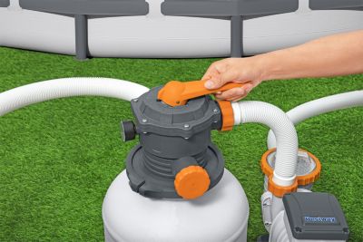 Pompe de filtration à sable + diffuseur ChemConnect™ Bestway piscines hors sol 8 327 L/h