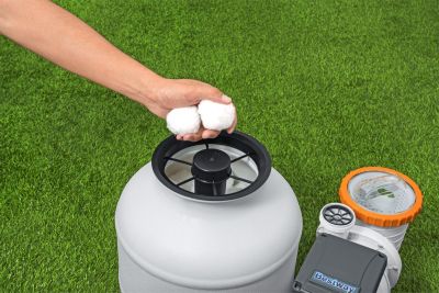 Pompe de filtration à sable + diffuseur ChemConnect™ Bestway piscines hors sol 8 327 L/h