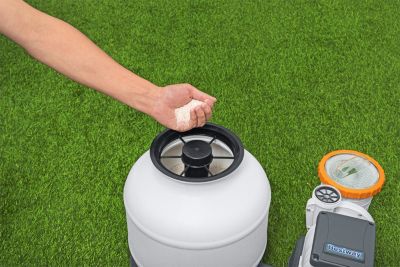 Pompe de filtration à sable + diffuseur ChemConnect™ Bestway piscines hors sol 8 327 L/h