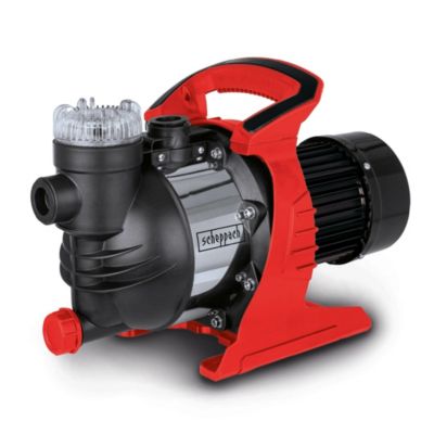 Pompe de jardin GP1400JET Scheppach - 1300W - 6000 L h - 4,8 bar - profondeur max 8 m - pompe bassins
