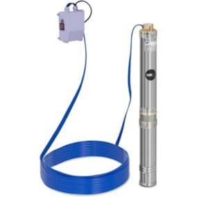 Pompe de Puits Submersible Inox 750W 6000 L/h MSW SP 44 075 95mm