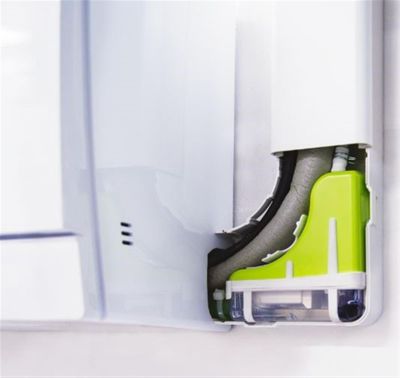 Pompe de relevage des condensats MINI VERTE SILENCE+ - Avec système de goulotte SLIMLINE blanc