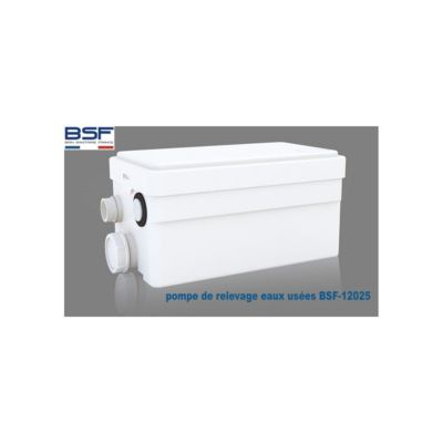 Pompe de Relevage DOUCHE BSF12025 - pompe de relevage eaux usées SILENCIEUSE - la Qualité de la marque Française BSF