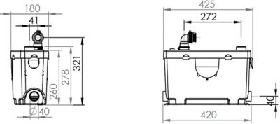 Pompe de relevage SFA Sanipompe douche