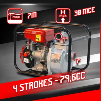 Pompe à eau thermique 4 temps 79.6cc 7000l/h - Master Pumps