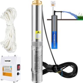 Pompe Immergée pour Puits 110 L/min 44 m Acier Inox 370W - Submersible Automatique