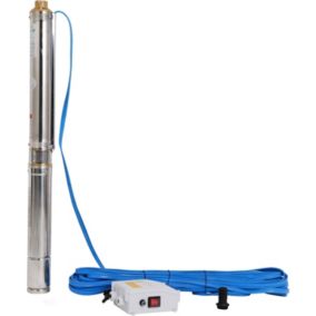 Pompe Immergée Puits Profond 0.75kW 1HP 11800L/h 220V Jardin Forage