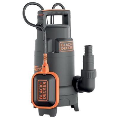 Pompe Pompe Immergée 750W Flotteur Intégré Pompe Vide Cave Eaux Usées Débit 13000 l/h Black+Decker