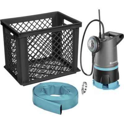 Pompe submersible Hochwasser-Set 20000 BASIC 20 000 l/h, 550 W, câble 10 m, hauteur de refoulement 7 m