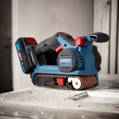Ponceuse a bande sans fil sans fil Erbauer EBS18 Li 18V sans batterie Castorama