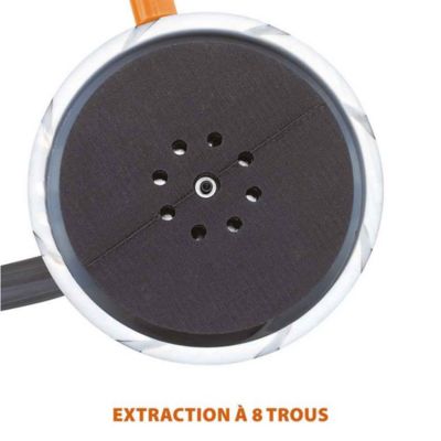 Ponceuse à Plâtre Sur Perche Télescopique - Tête Ronde 9 Pouces, Rotation 360°, 10 Abrasifs Inclus - 9