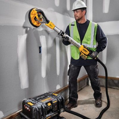 Ponceuse à bras murale sans fil XR 18V 225mm Brushless Wireless Tool Control + 2 batteries 6AH Li-ion + chargeur + abrasifs