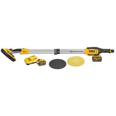 Ponceuse à bras murale sans fil XR 18V 225mm Brushless Wireless Tool Control + 2 batteries 6AH Li-ion + chargeur + abrasifs