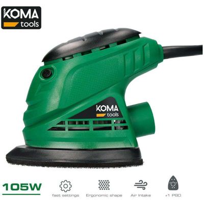 Ponceuse delta filaire koma tools 105 W 230 V
