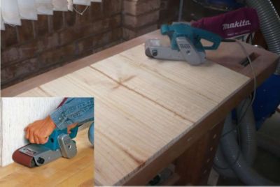 ponceuse electrique makita Ponceuse à bande filaire sans batterie avec fil