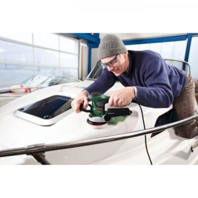 Bosch Ponceuse Excentrique PEX 300 AE – 270W, Microfiltre, Variateur, Coffret + Papier G80, Idéale Bois, Métal, Vernis
