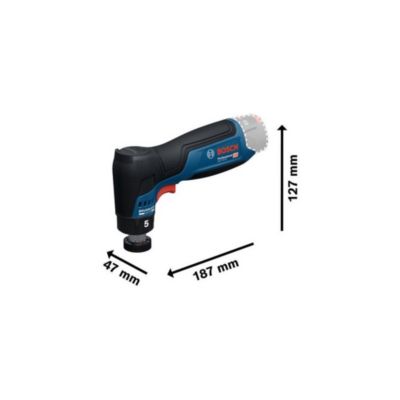 Ponceuse excentrique sans fil BOSCH PROFESSIONAL - GEX 12V-77 - 12V - 32 mm - 2 plateaux de ponçage (adhésif, autoaggripant)