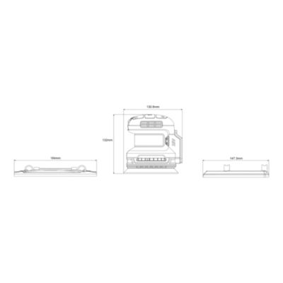 Ponceuse multifonction 18V Mac Allister MCI1430SDR