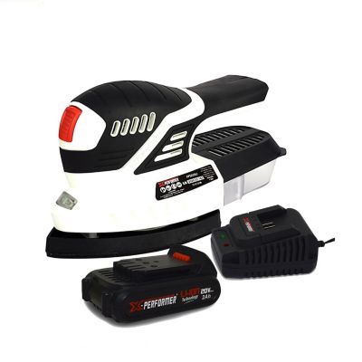 Ponceuse triangulaire - X-Performer XPSD20LI - 20V - 20200 t/min - récuperateur de poussières - Batterie 2Ah et chargeur inclus