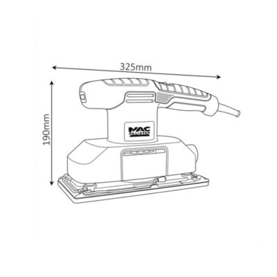 Ponceuse vibrante filaire Mac Allister MHSS300 300W
