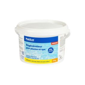 PooLSan - Désinfection Sans Chlore - Pour la Désinfection de Votre Eau de Piscine ou de Spa - Seau Régénérateur 3kg