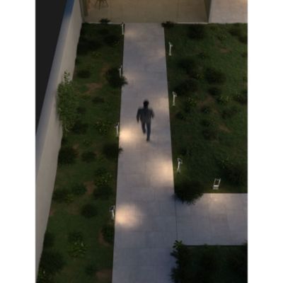 Popa Spot À Énergie Solaire Blanc 100 Cm 4000K Luminaire De Jardin Beneito Faure