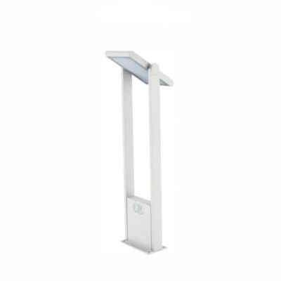 Popa Spot À Énergie Solaire Blanc 60 Cm 4000K Luminaire De Jardin Beneito Faure