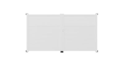 Portail aluminium Nazaré blanc - 400 x h.163,4 cm