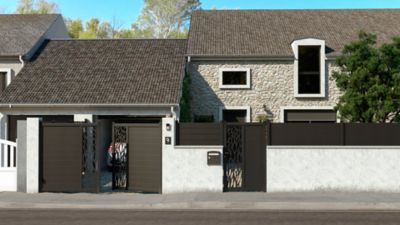 Portail aluminium Neva anthracite - 300 x h.170 cm