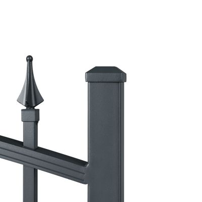 Portail aluminium tradition style ferronnerie 3m00 Gris