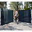 Portail aluminium Vallois gris 7016 sablé - 350 x h.160 cm