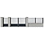 Portail aluminium Velizy gris 7016 sablé - 300 x h.180 cm