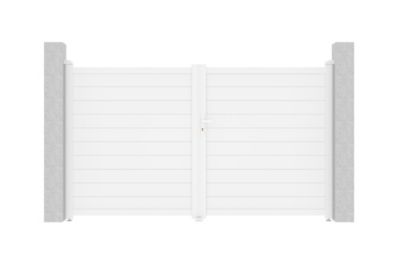 Portail battant 3m EIGER H.180cm aluminium blanc