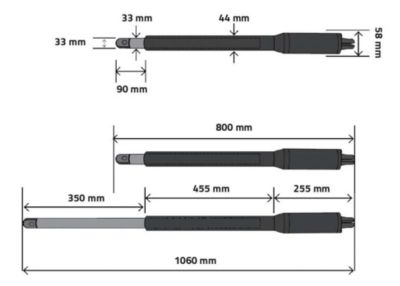 Portail battant 3m LIFE H.120cm alu + motorisation RANGER B150