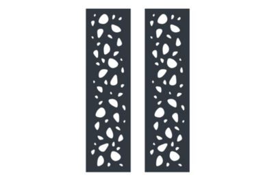 Portail battant 4m SUNNY H.140cm alu gris + 2 poteaux 20x20cm H.166cm