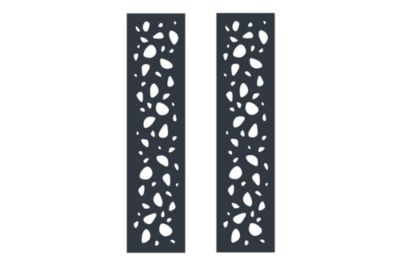 Portail battant 4m SUNNY H.160cm alu gris + 2 poteaux 20x20cm H.190cm