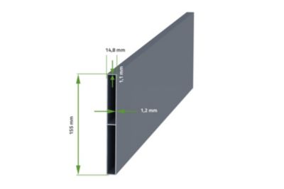 Portail battant 4m VOGEL H.160cm + Portillon 1m VOGEL H.160cm aluminium gris