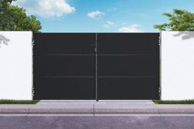 Portail battant acier noir mat 3m NALI H.160cm