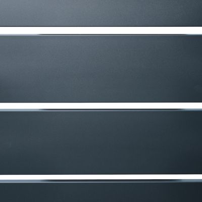 Portail battant aluminium ajouré H 1m60 x P 4m Gris 7016