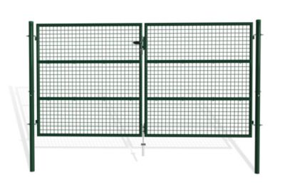 Portail battant grillagé 3m OLGA H.150cm Vert