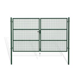 Portail battant grillagé 3m OLGA H.180cm Vert